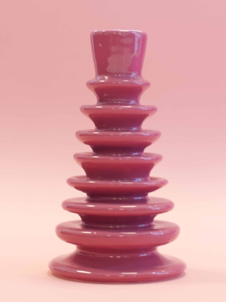 schijfkandelaar wijnrood#2