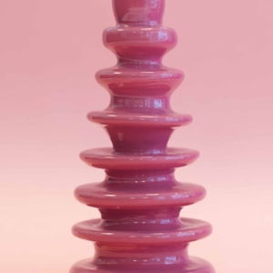 schijfkandelaar wijnrood