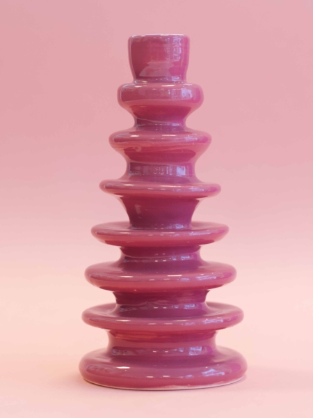 schijfkandelaar wijnrood