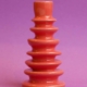 schijfkandelaar coral red #2
