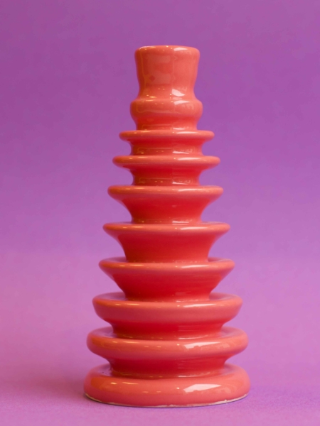 schijfkandelaar coral red